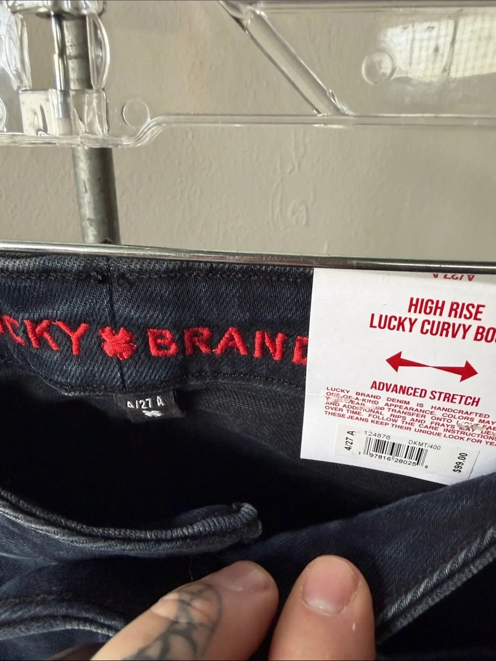NWT Lucky Brand High Rise Curvy Boot Jeans Size 4/27